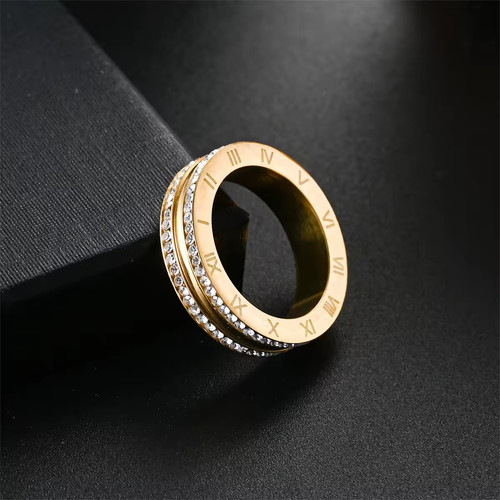 Ring gold silber rose - rose, gr
