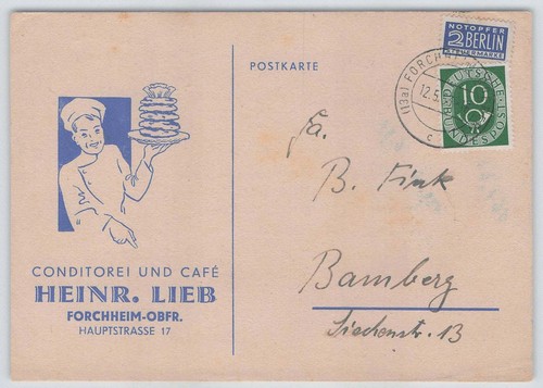 Bund postkarte conditorei - bund,
