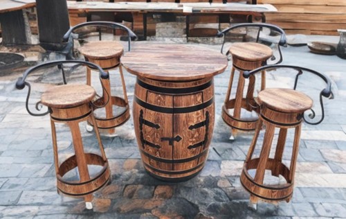 Flaschenregal holz tisch - flaschenregal,