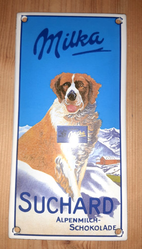 Emailschild türschild milka - emailschild,