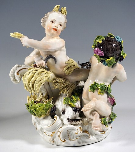 Meissen amoretten gruppe - meissen,