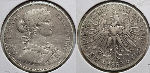 Vereinstaler taler 1862 - taler,