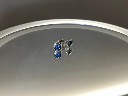 Ohrstecker mit burma saphir - ohrstecker,