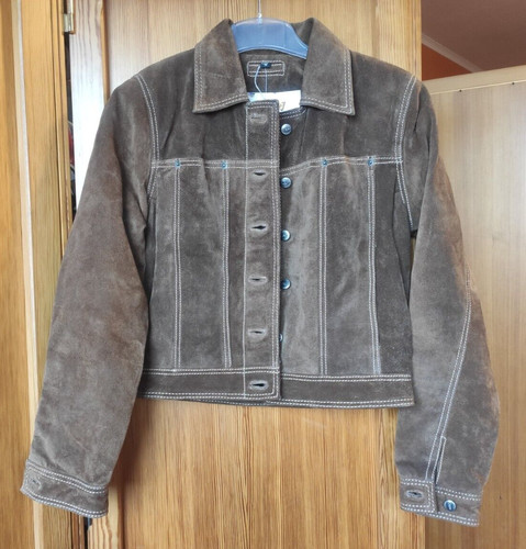 Kurze lederjacke braun beige - braun,,