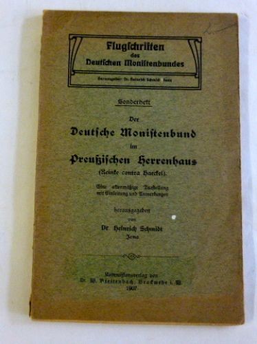 Der deutsche monistenbund - deutsche, im
