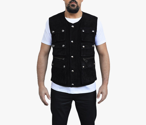 Belstaff leder weste jacke - belstaff,