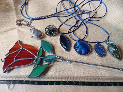 Modeschmuck mit blume - modeschmuck,