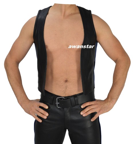 Echtleder weste muscle vest