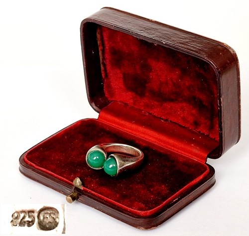Vintage ring doppelsteinring - vintage,