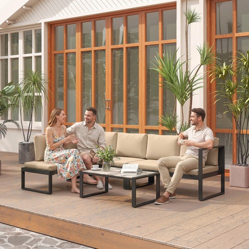 Outsunny garten sofa set mit - mit, 2