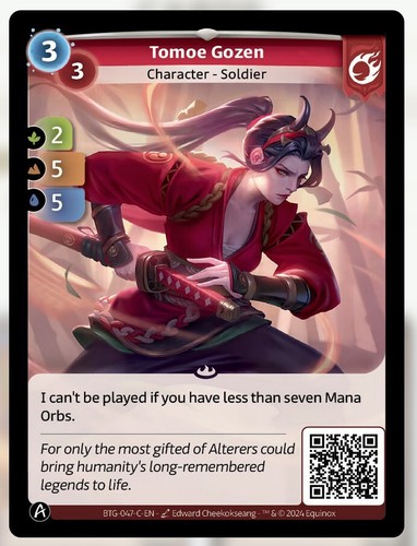 Altered tcg bravos tomoe - altered,