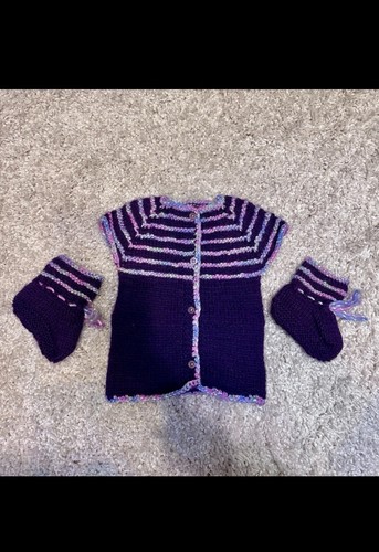 Baby strickjacke und socken - baby,
