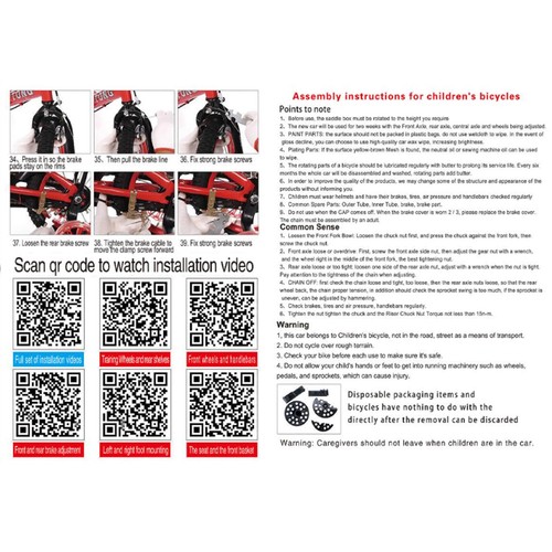 Zoll kinderfahrrad für - 16,