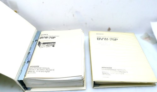 Sony bvw 75p service manual - sony, bvw-75p