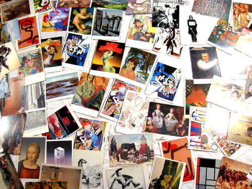 100 kunst postkarte - x,