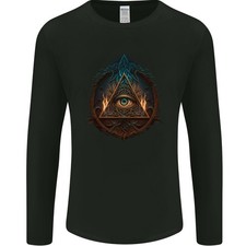 Illuminati auge mit flammen - mit,