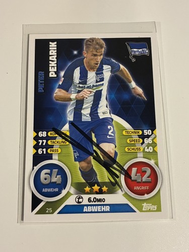 Peter pekarik autogramm topps - peter,