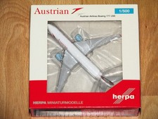 herpa Wings 506786-002 Austrian Airlines - Blue Danube - Boeing 777-200  Neu+ovp