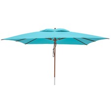 anndora® Sonnenschirm 3 x 4 m Hellblau Gartenschirm Marktschirm Gastronomie