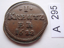 Nürnberg Stadt 1 Kupfer Kipper Kreuzer 1622 / zwei kleine Pfeile zwischen N