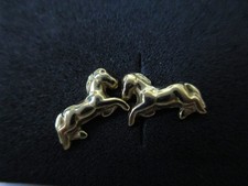 kleine zierliche Pferde Ohrringe Ohrstecker Gold  333/8k  Gelbgold