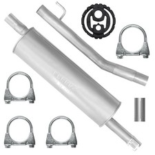 Mitelltopf Auspuff Mittelschalldämpfer Montagesatz für Peugeot 807 2.0 HDI