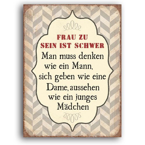 Metallschild wandbild schild - metallschild,