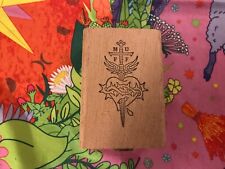 Patrik Muff ?? Tattoo Dose ? Holz  Schmuckkiste ? Dekobox Herz Dolch Flügel