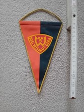 DDR Wimpel BSG Wismut Gera,rückseitig  mit  Unterschriften 