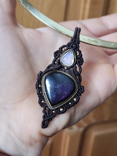 Messing choker mit - mit, echten