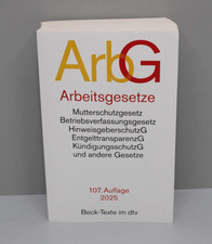 Arbeitsgesetze. ArbG | Taschenbuch | Beck-Texte im dtv | 1150 S. | Deutsch