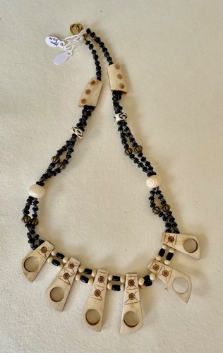 Ethnokette aus bein - ethnokette,