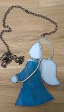 Tiffany Glasbild  Engel  Weihnachtsschmuck 