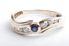 Saphir Brillant Diamant Ring