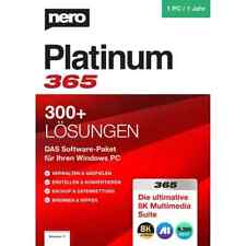 Nero Platinum 365 Download 1 PC 1 Jahr Windows 7/8/10/11 ESD CODE per Mail