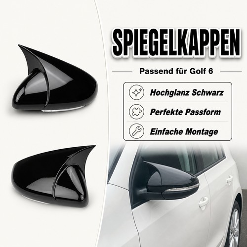 Glanzschwarze außenspiegel - glanzschwarze,