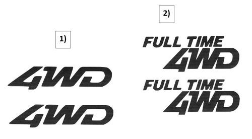 4x4 offroad aufkleber - offroad, 2x