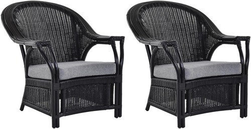 Set breiter rattansessel - set/2,