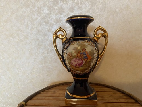 Vase porzellan kobalt blau - porzellan,
