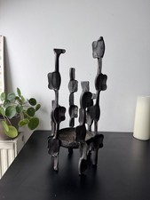 Eisen Kerzenhalter Kerzenständer Leuchter Bredohl Design schmiede Brutalistisch