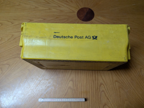 Gelber transportbehälter der - gelber,