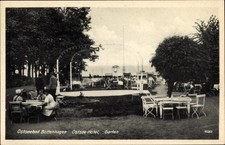 Ak Ostseebad Boltenhagen, Ostsee Hotel, Garten, Tische mit Stühlen - 4730293