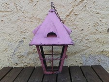 Alte Eisenlaterne Rosa mit