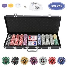 Pokerkoffer Plastik 300/500 Pokerchips Poker Poker Pokerset Zubehör Pokerchips