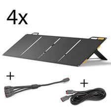 4x BioLite Solarpanel 100 + Kabel Camping Outdoor Solarzelle 4x 100W Camper Van