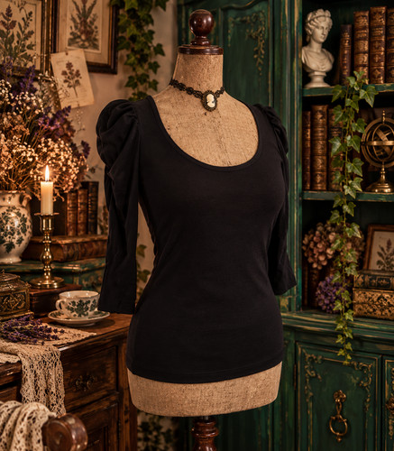 Top bluse corporate goth - bluse,