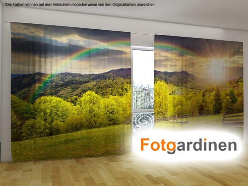 Fotogardinen regenbogen - fotogardinen, "regenbogen"
