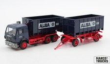 Herpa MB Mercedes SK 94 Abrollmulden-Hängerzug "Alba Berlin" 1:87 /H25521
