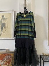 Hebbeding Mode für Mollige verspielte farbenfrohe Oberteil Tunika Gr. 2