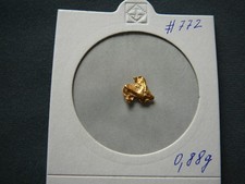 0,88 Gramm Goldnugget Nugget Gold  Australien Unikat  #772
